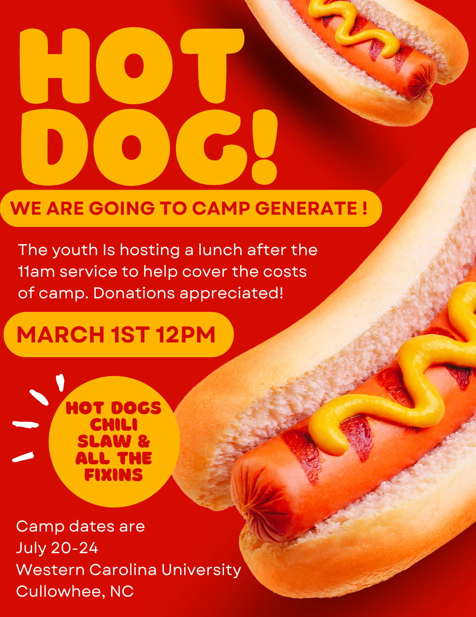 hot dog fundraiser