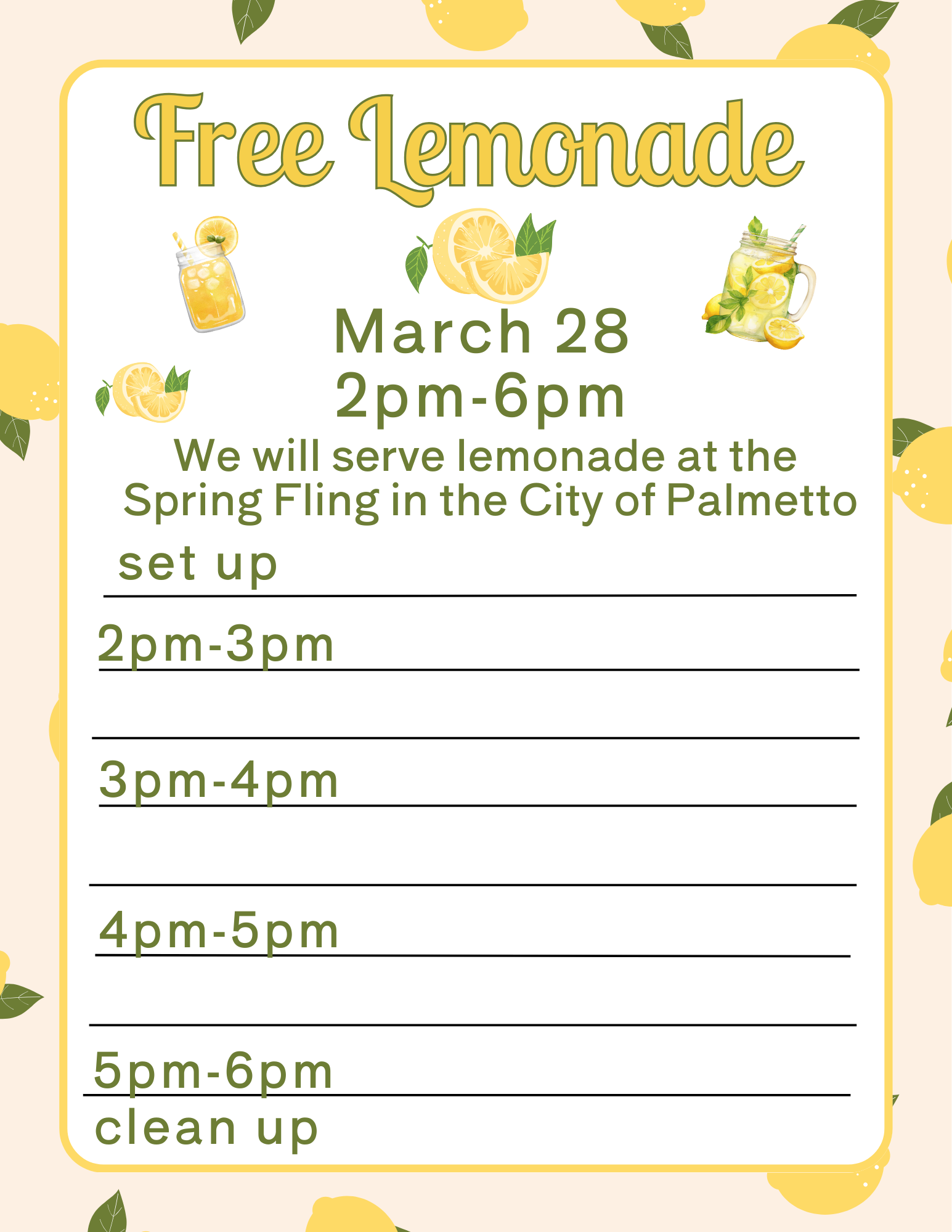 spring fling lemonade